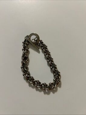 Cookie Lee Silver-Tone Toggle Chain Bracelet